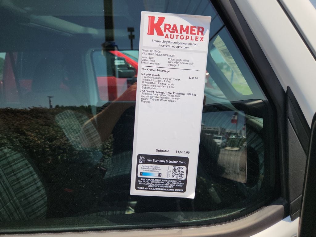 2026 Jeep Wrangler 85th Anniversary