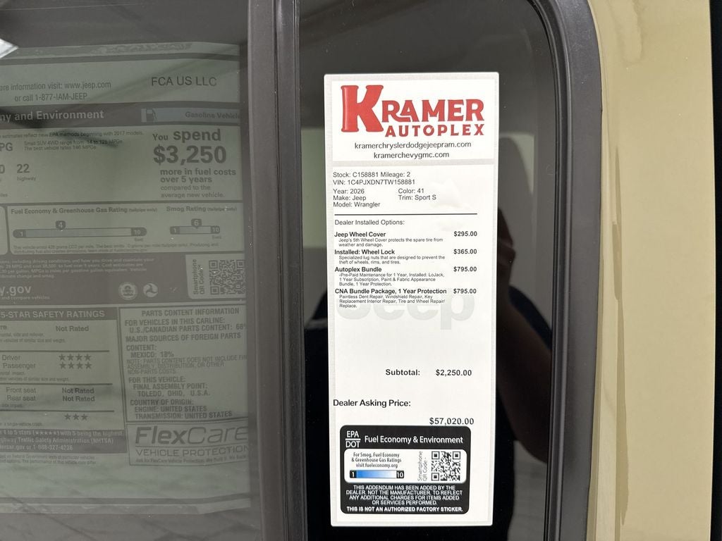 2026 Jeep Wrangler Sport S