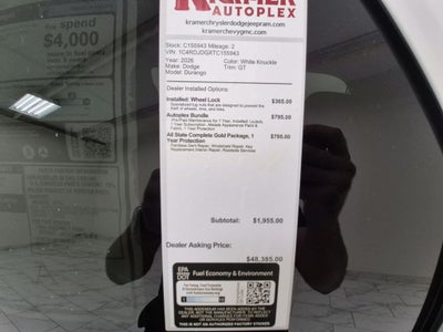 2026 Dodge Durango GT