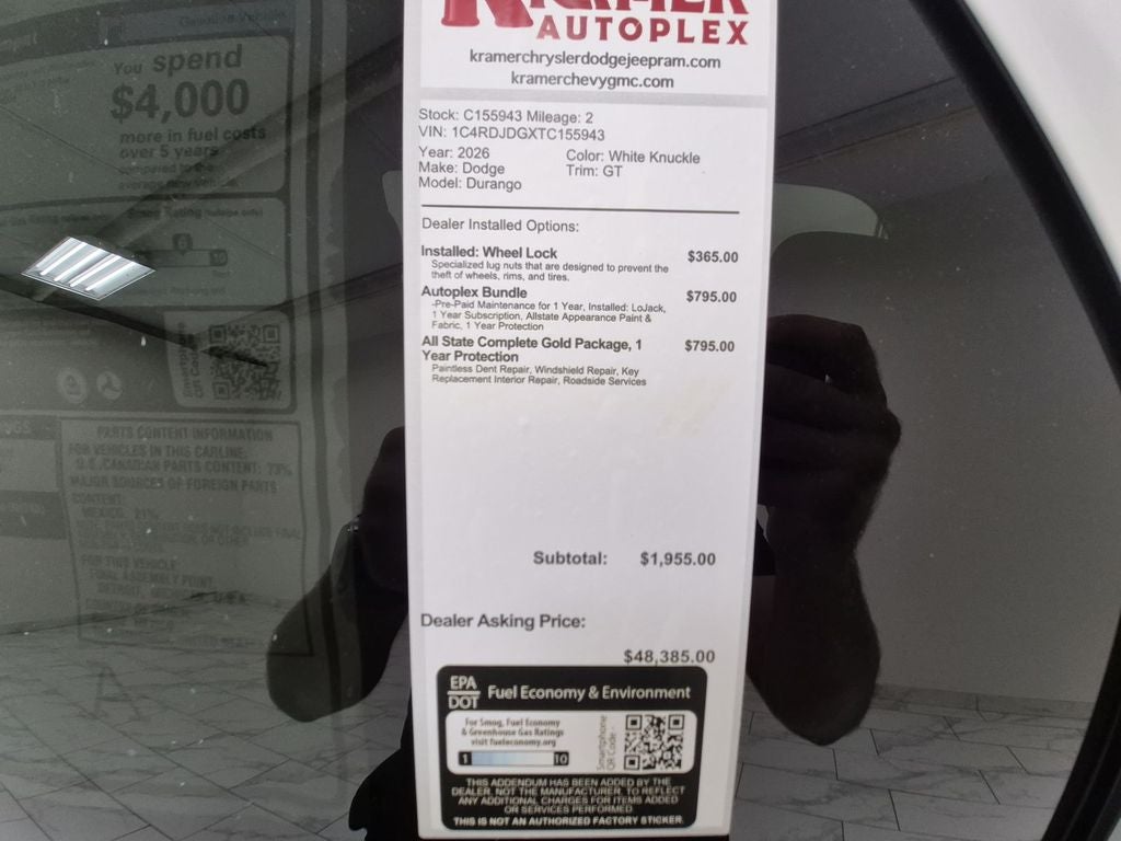 2026 Dodge Durango GT