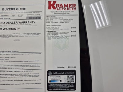 2020 RAM 1500 Classic Tradesman