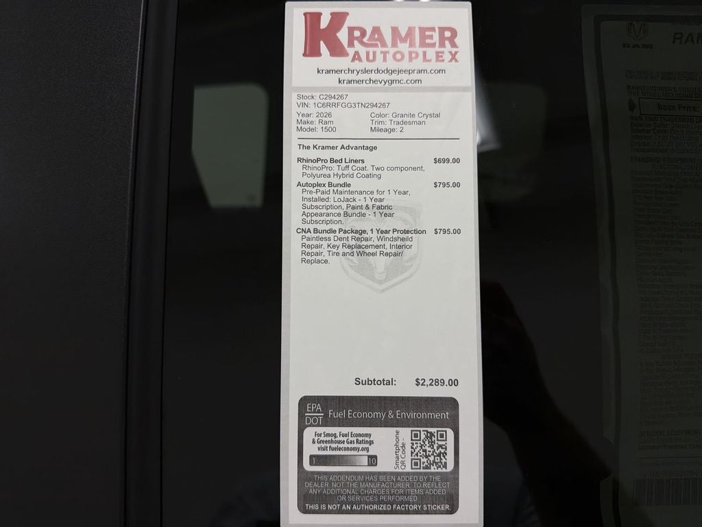 2026 RAM Ram 1500 Tradesman