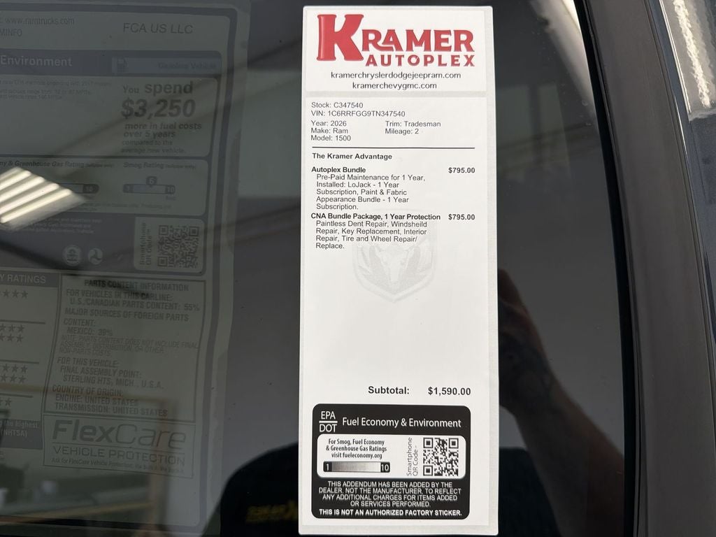 2026 RAM Ram 1500 Tradesman