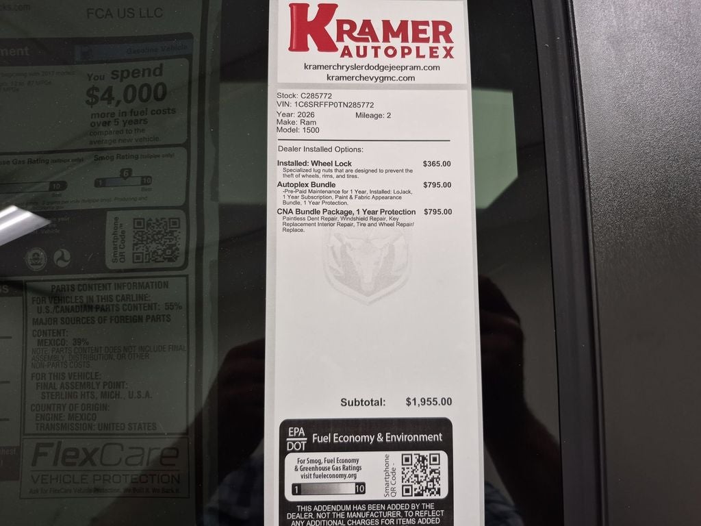 2026 RAM Ram 1500 Lone Star