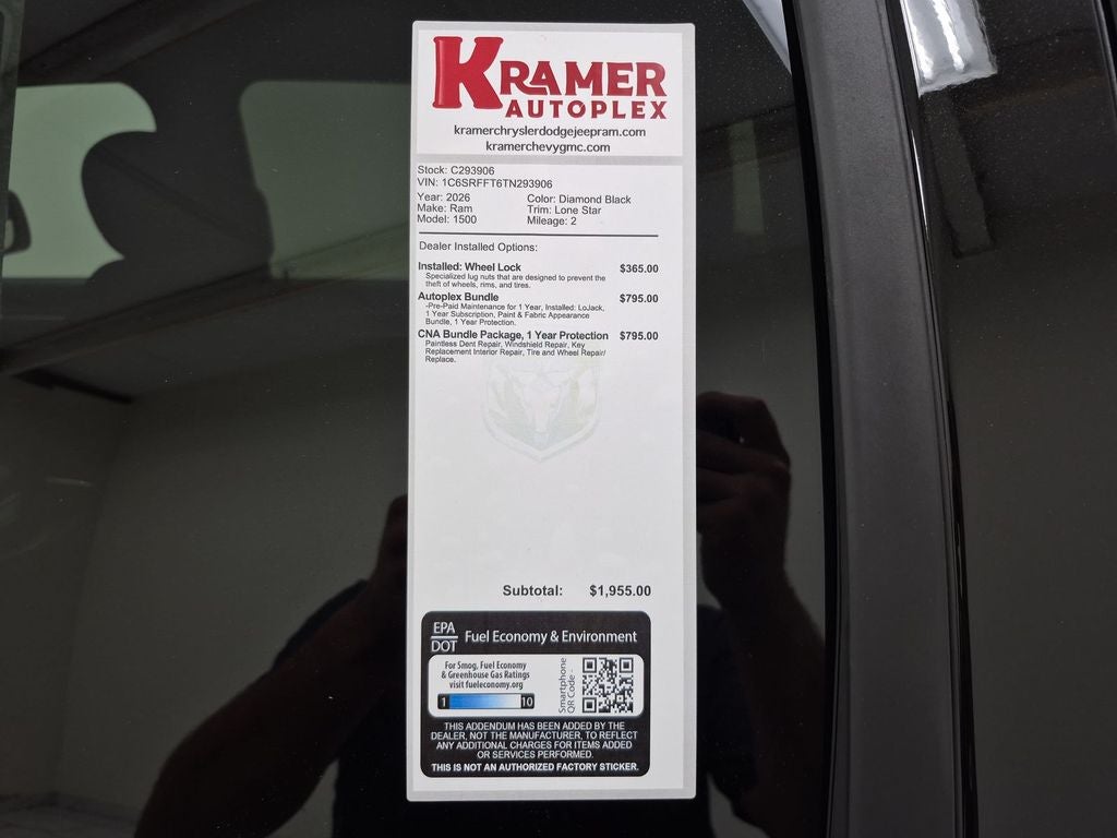 2026 RAM Ram 1500 Lone Star