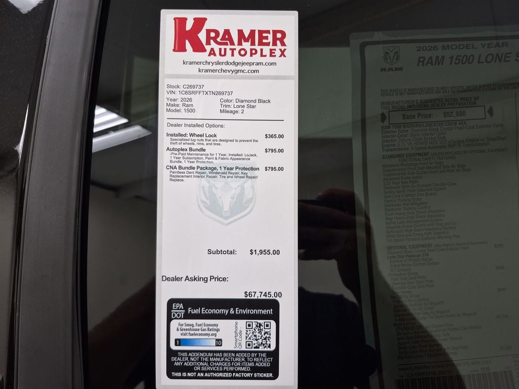 2026 RAM Ram 1500 Lone Star