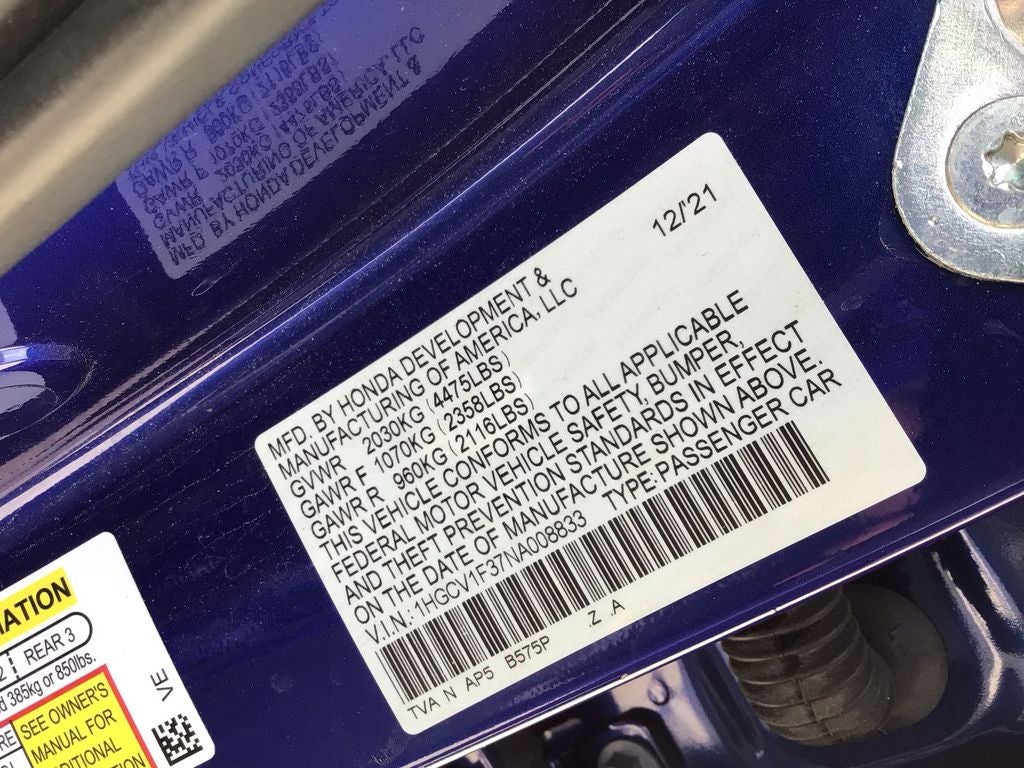 2022 Honda Accord Sport