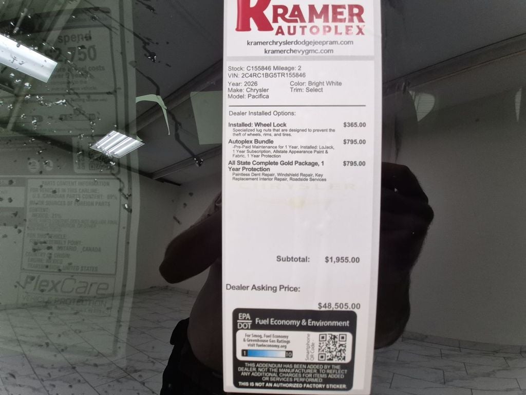 2026 Chrysler Pacifica Select