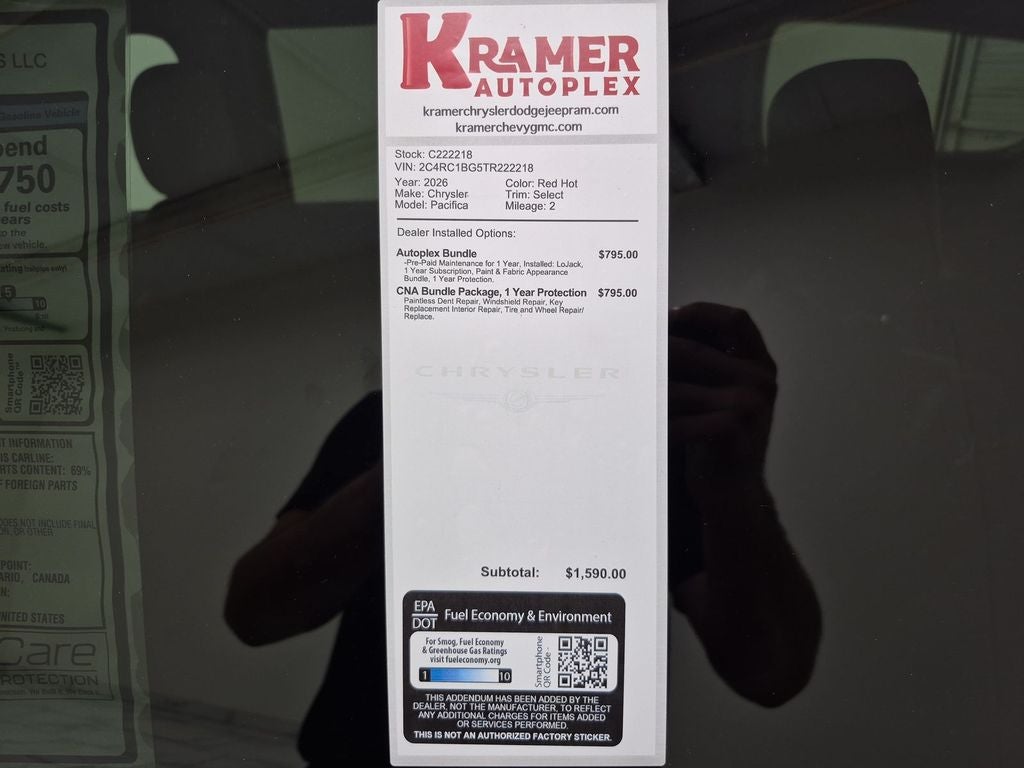 2026 Chrysler Pacifica Select