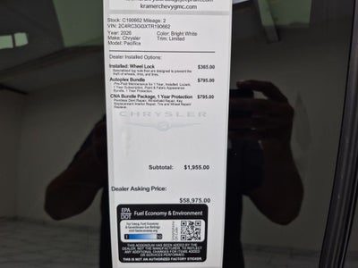 2026 Chrysler Pacifica Limited