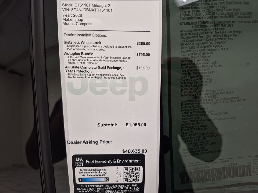 2026 Jeep Compass Latitude Altitude