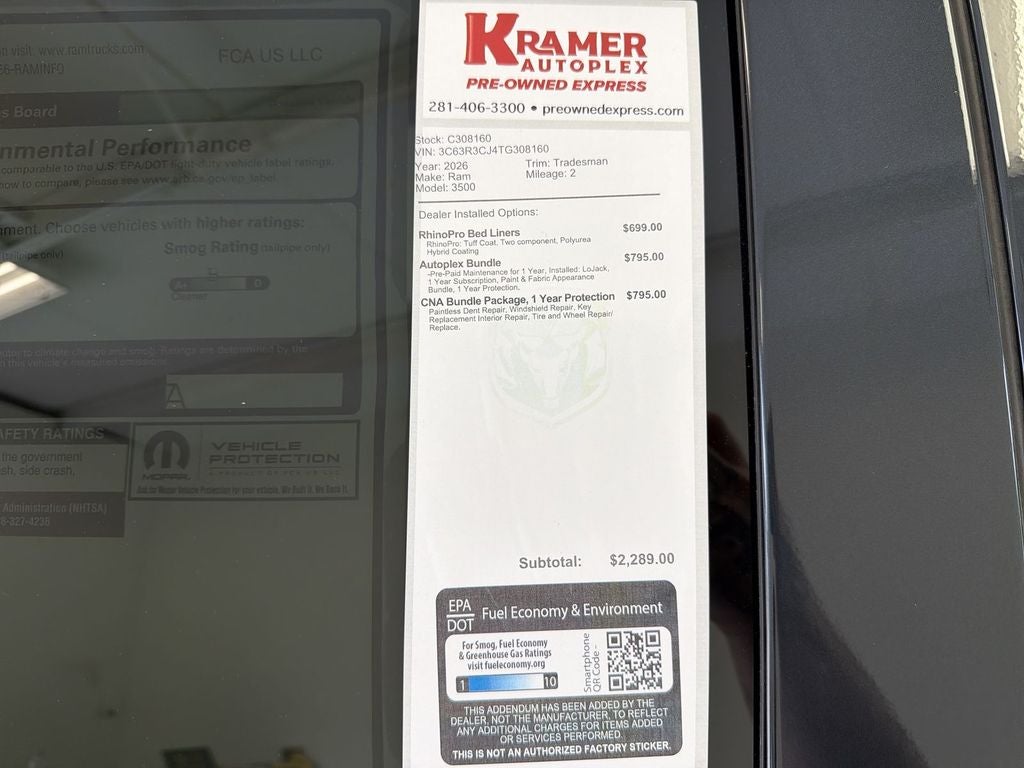 2026 RAM Ram 3500 Tradesman