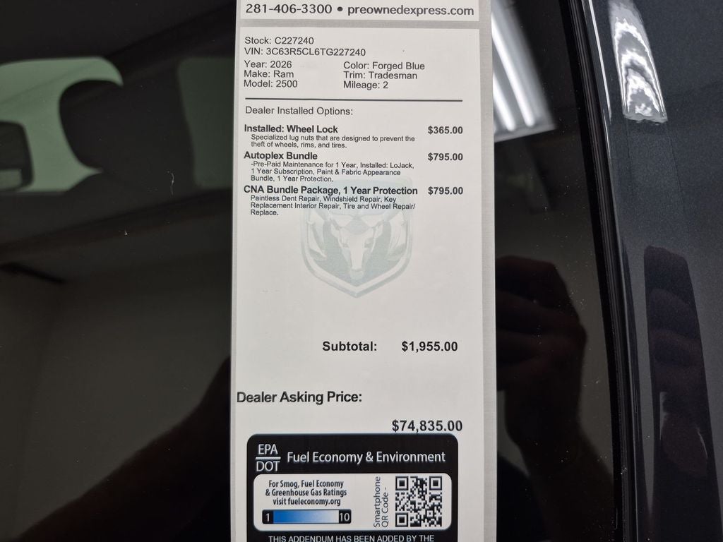 2026 RAM Ram 2500 Tradesman