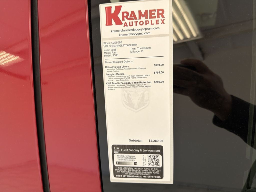 2026 RAM Ram 3500 Tradesman