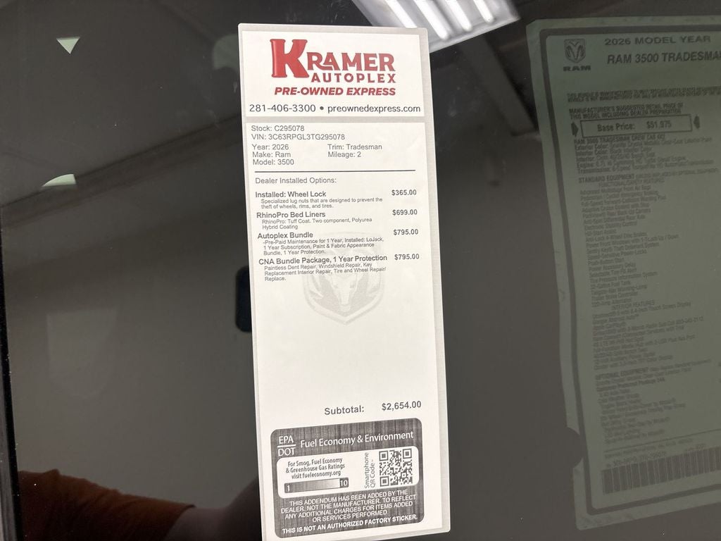 2026 RAM Ram 3500 Tradesman