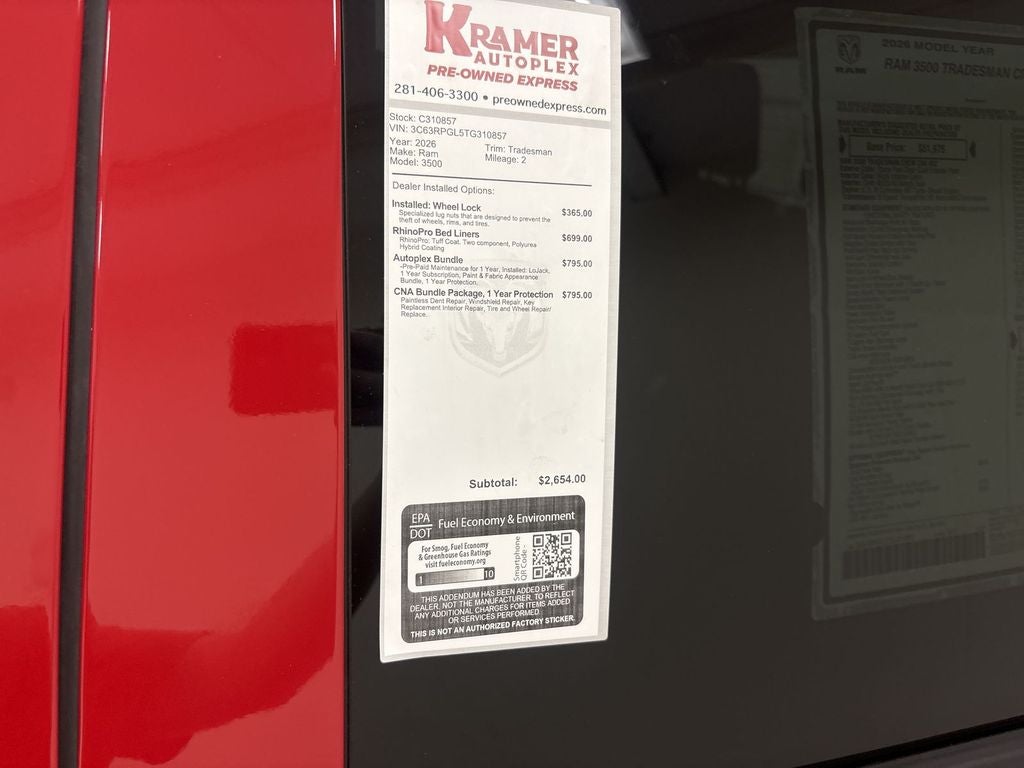 2026 RAM Ram 3500 Tradesman