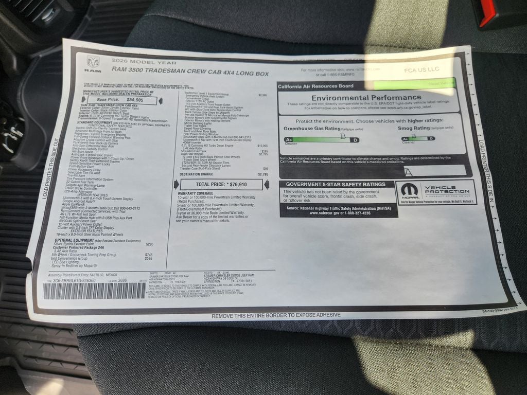 2026 RAM Ram 3500 Tradesman