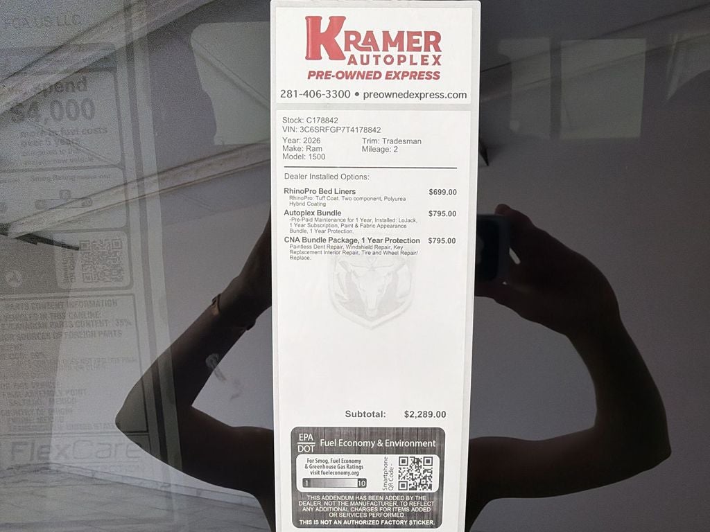 2026 RAM Ram 1500 Tradesman