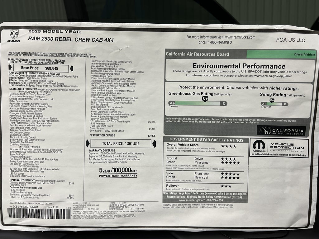 2025 RAM Ram 2500 Rebel