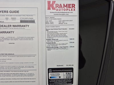 2023 Toyota Camry XSE