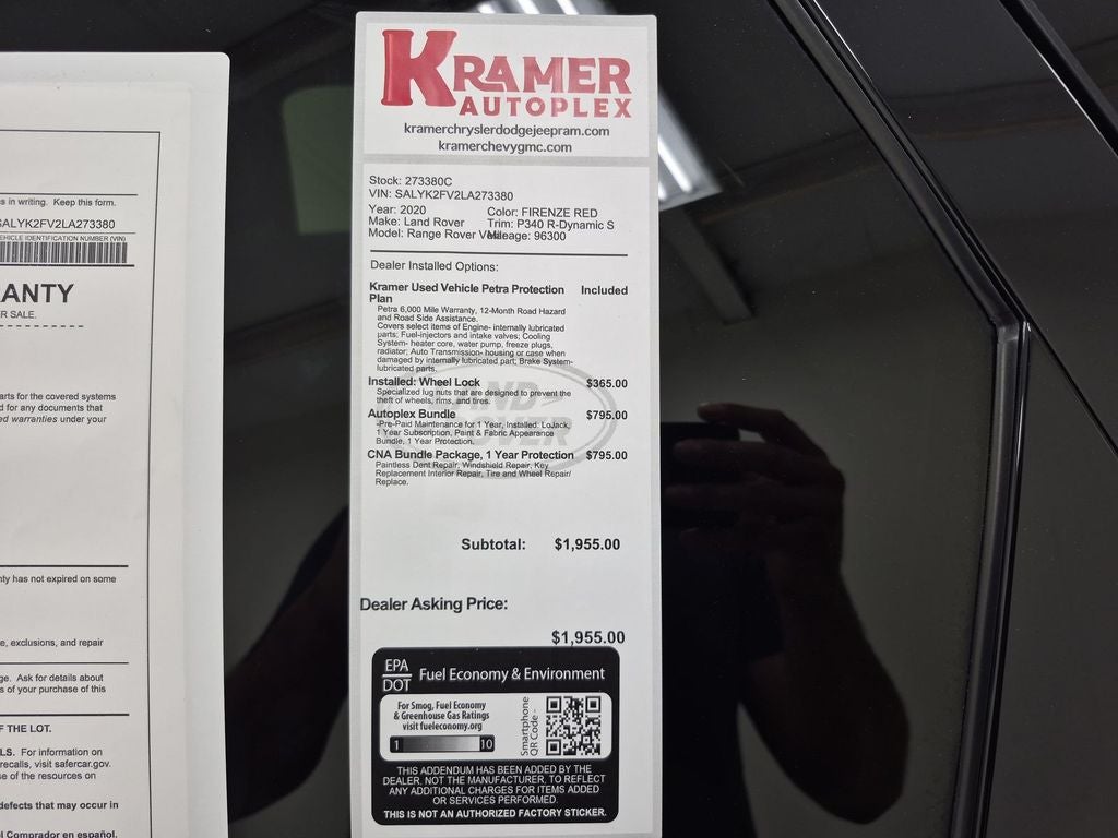2020 Land Rover Range Rover Velar R-Dynamic S