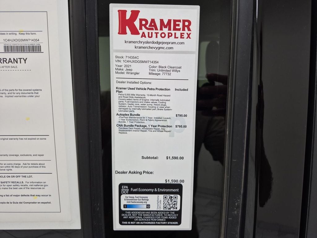 2021 Jeep Wrangler Unlimited Willys 4x4