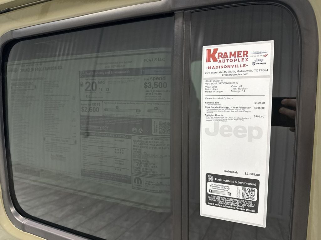 2025 Jeep Wrangler WRANGLER 4-DOOR RUBICON