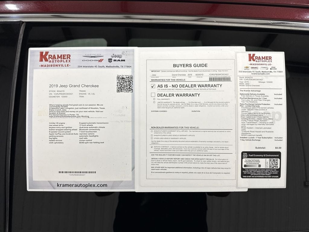 2019 Jeep Grand Cherokee Limited 4x4