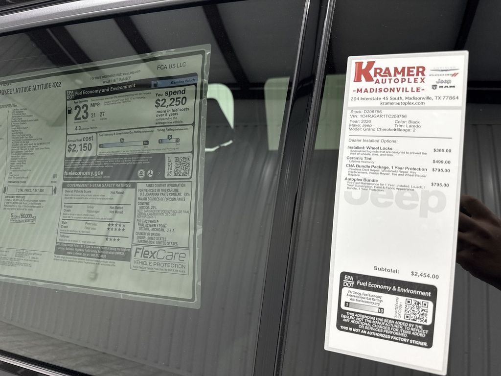 2026 Jeep Grand Cherokee GRAND CHEROKEE LAREDO ALTITUDE 4X2