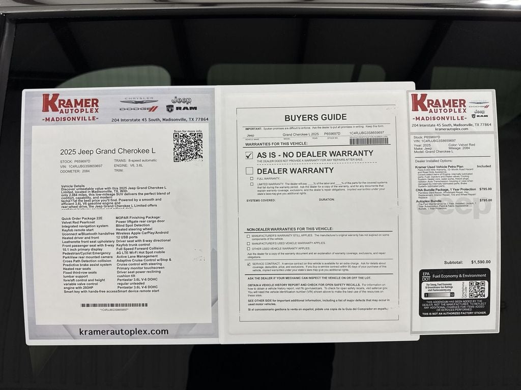 2025 Jeep Grand Cherokee L Limited 4x2