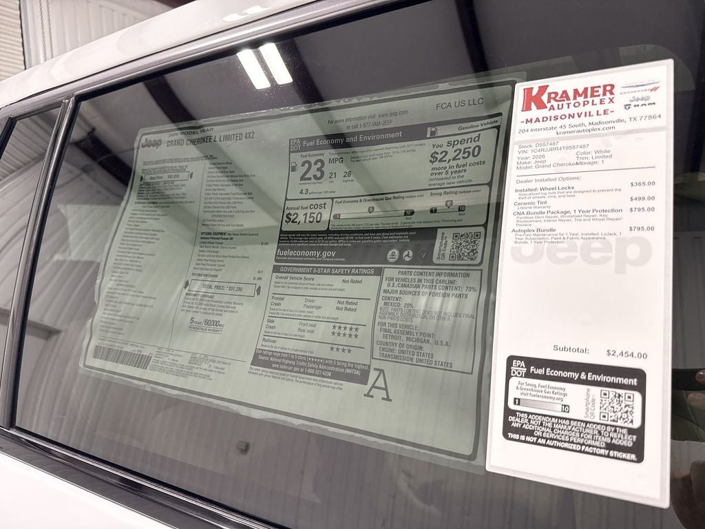 2026 Jeep Grand Cherokee GRAND CHEROKEE L LIMITED 4X2