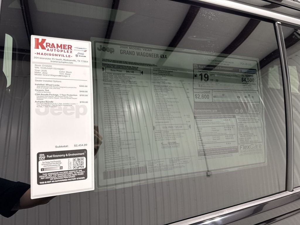 2026 Jeep Grand Wagoneer GRAND WAGONEER 4X4