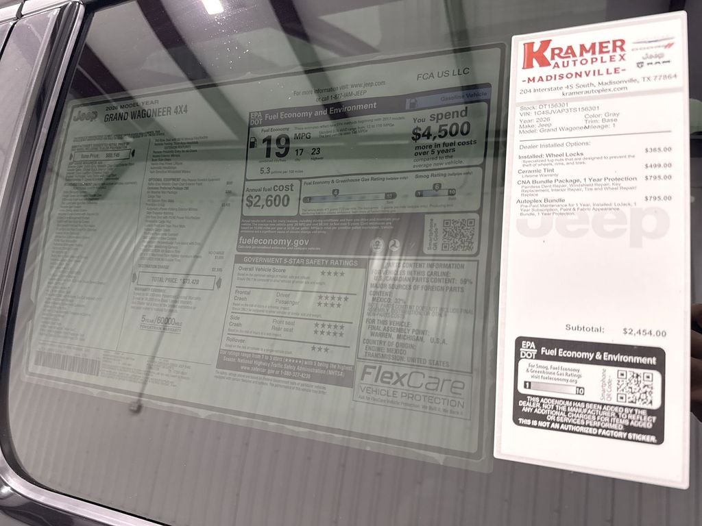 2026 Jeep Grand Wagoneer GRAND WAGONEER 4X4