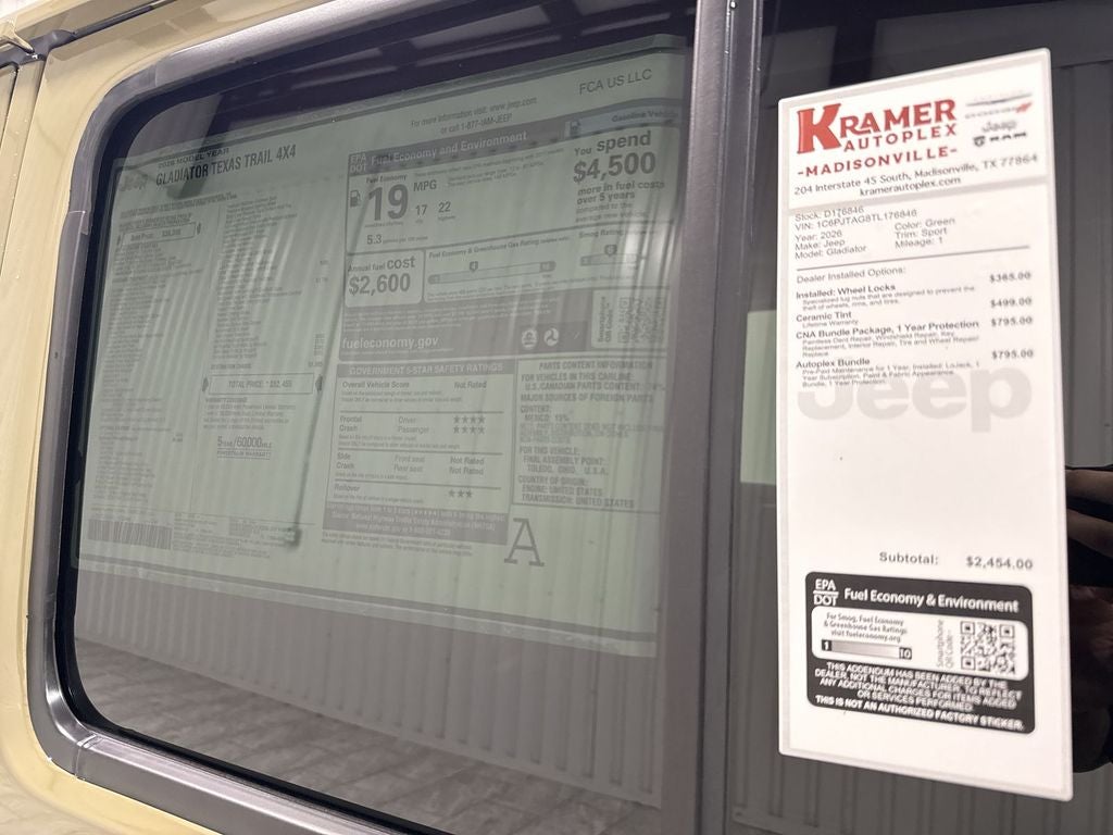 2026 Jeep Gladiator GLADIATOR TEXAS TRAIL 4X4