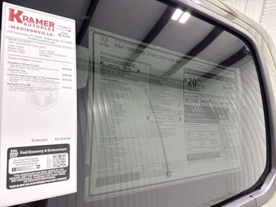 2026 RAM Ram 1500 RAM 1500 LONE STAR CREW CAB 4X4 5'7' BOX