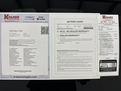 2026 RAM 1500 Laramie
