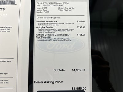 2021 Ford F-450 Platinum