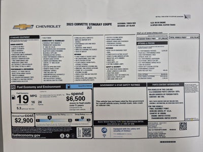 2023 Chevrolet Corvette 2LT