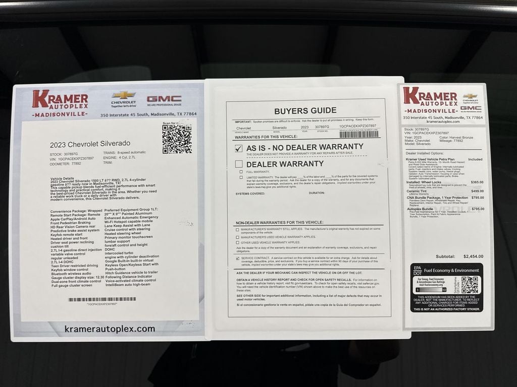 2023 Chevrolet Silverado 1500 2WD Crew Cab Short Bed LT