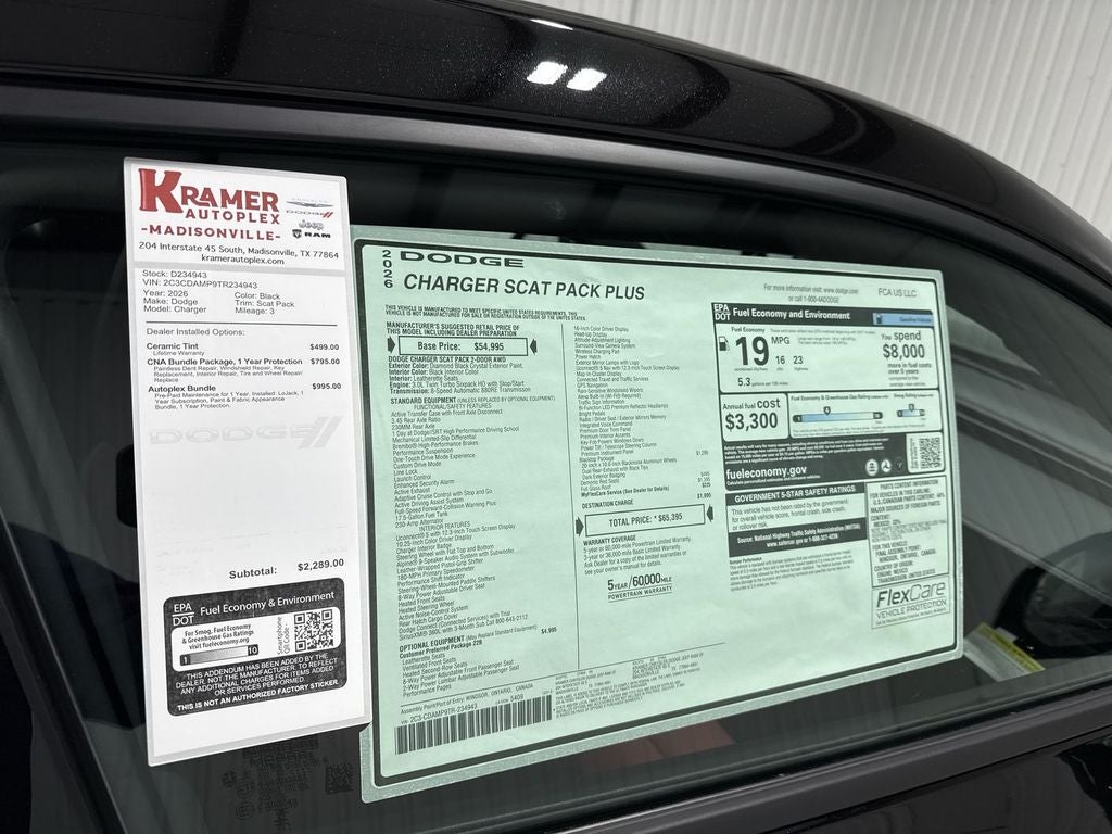2026 Dodge Charger CHARGER SCAT PACK PLUS 2-DOOR AWD