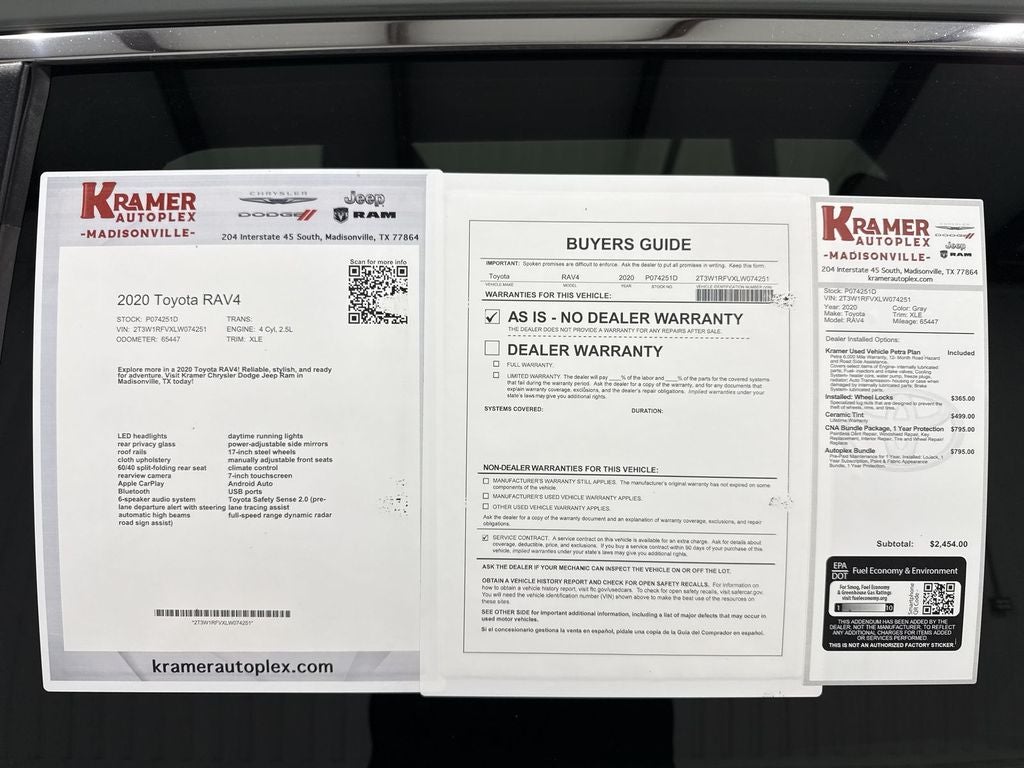 2020 Toyota RAV4 XLE