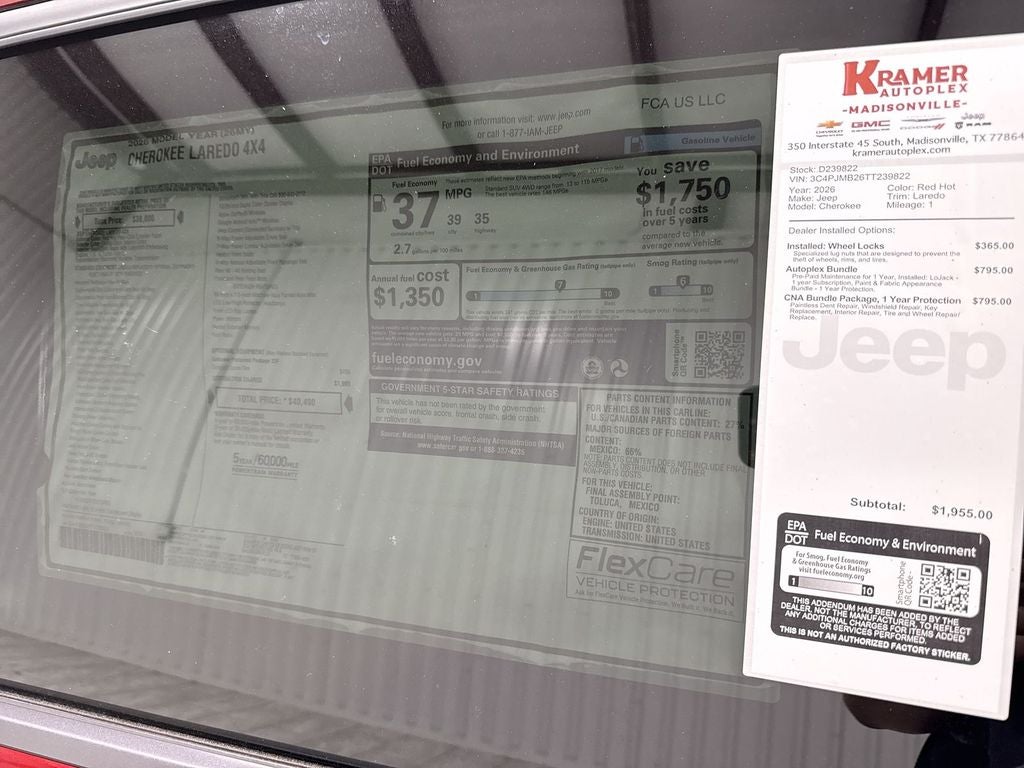 2026 Jeep Cherokee Laredo