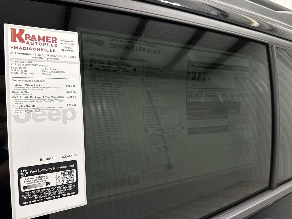 2026 Jeep Cherokee CHEROKEE LAREDO 4X4