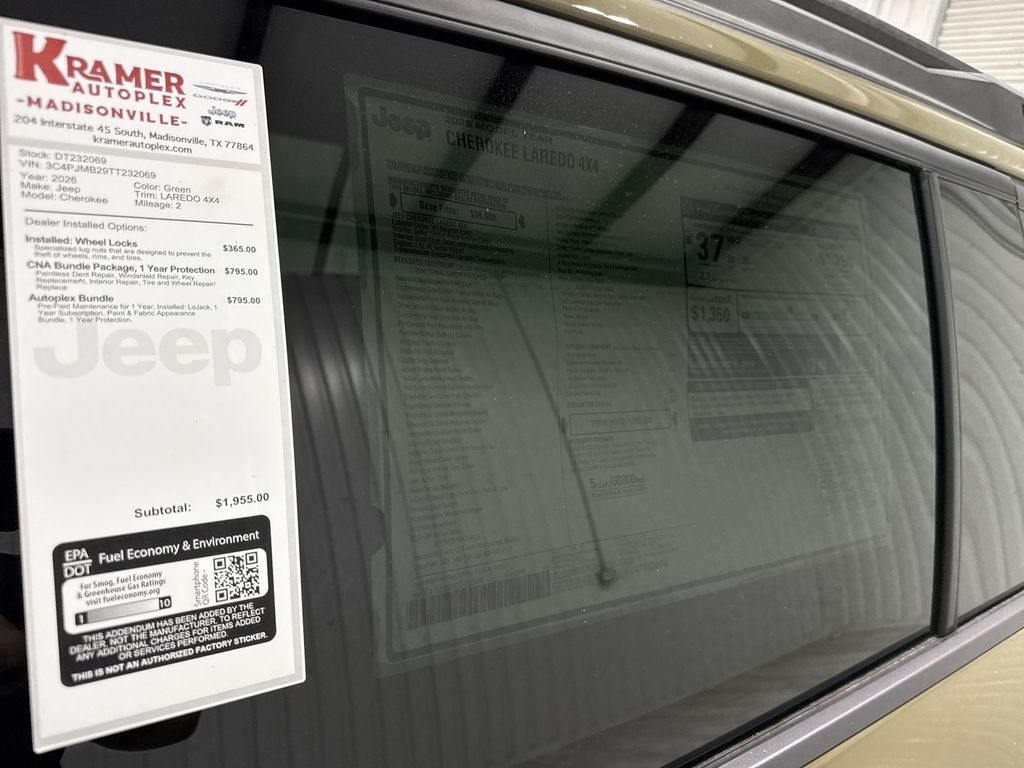 2026 Jeep Cherokee CHEROKEE LAREDO 4X4