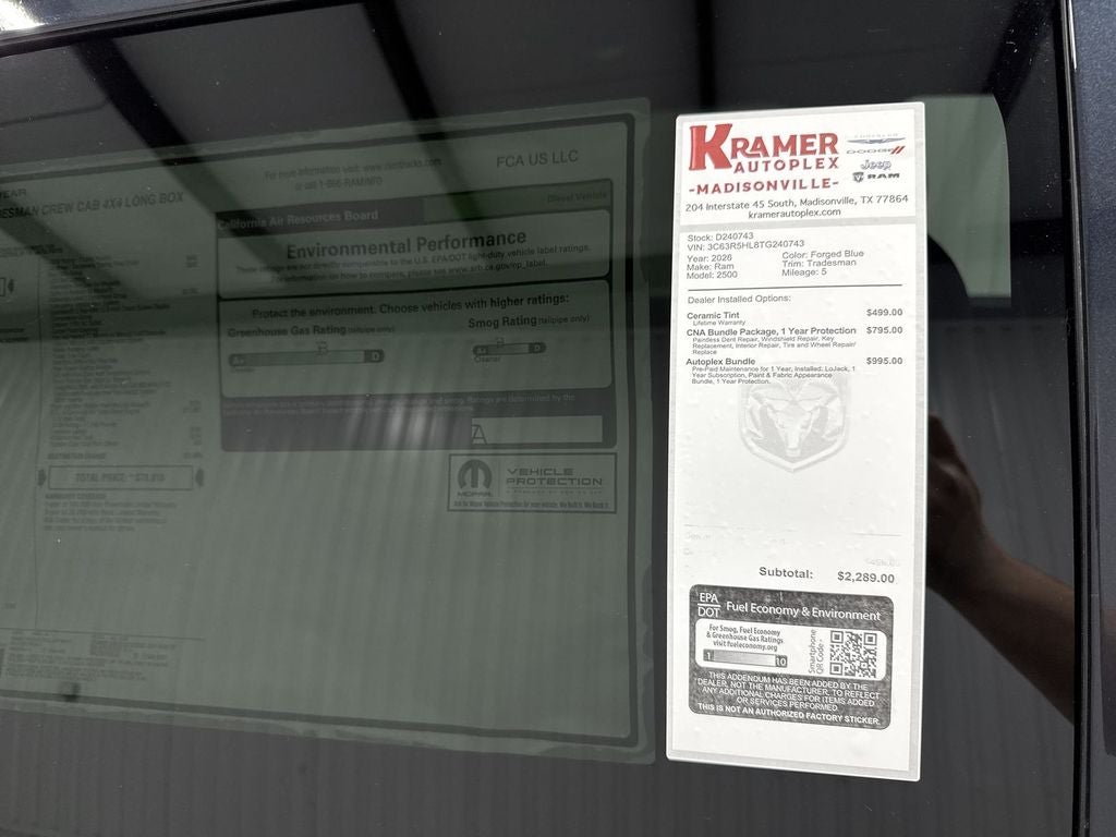 2026 RAM Ram 2500 RAM 2500 TRADESMAN CREW CAB 4X4 8' BOX