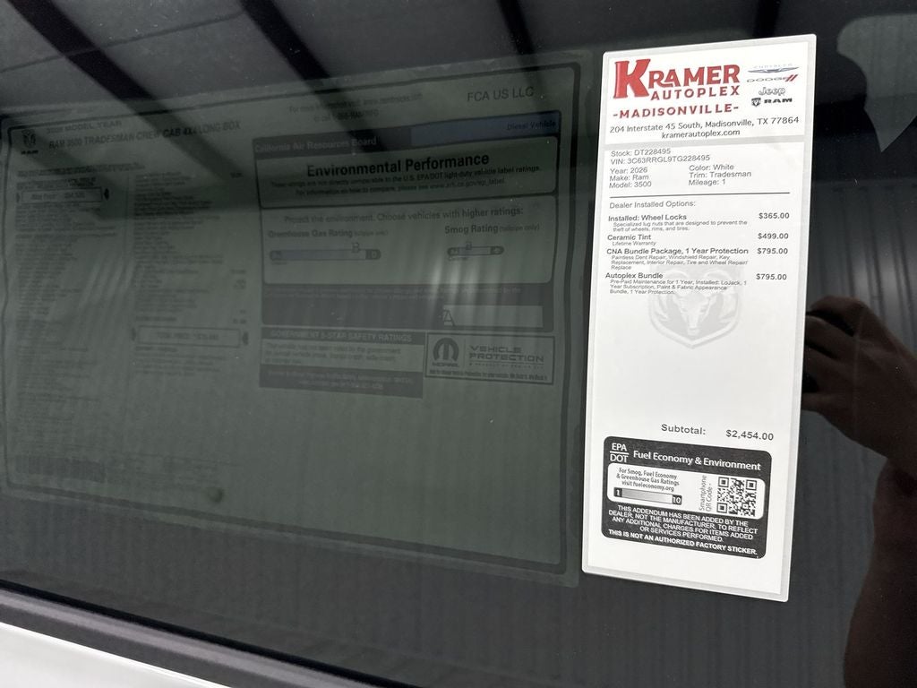 2026 RAM Ram 3500 RAM 3500 TRADESMAN CREW CAB 4X4 8' BOX