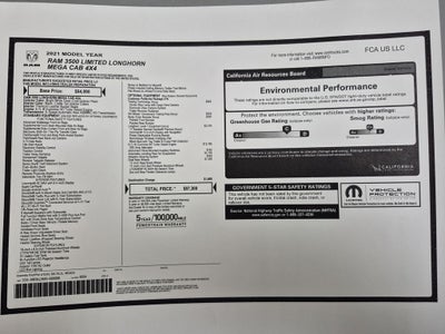 2021 RAM 3500 Longhorn