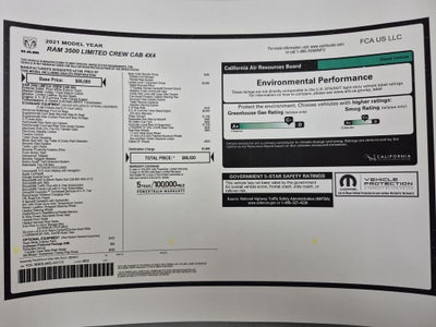 2021 RAM 3500 Limited Crew Cab 4x4 8' Box