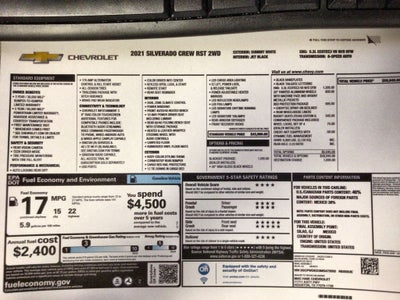 2021 Chevrolet Silverado RST