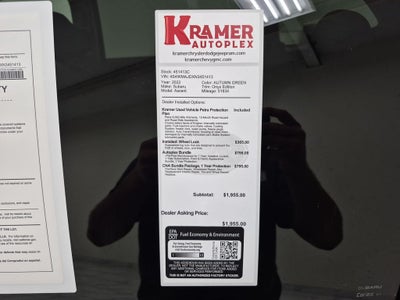 2022 Subaru Ascent Onyx Edition